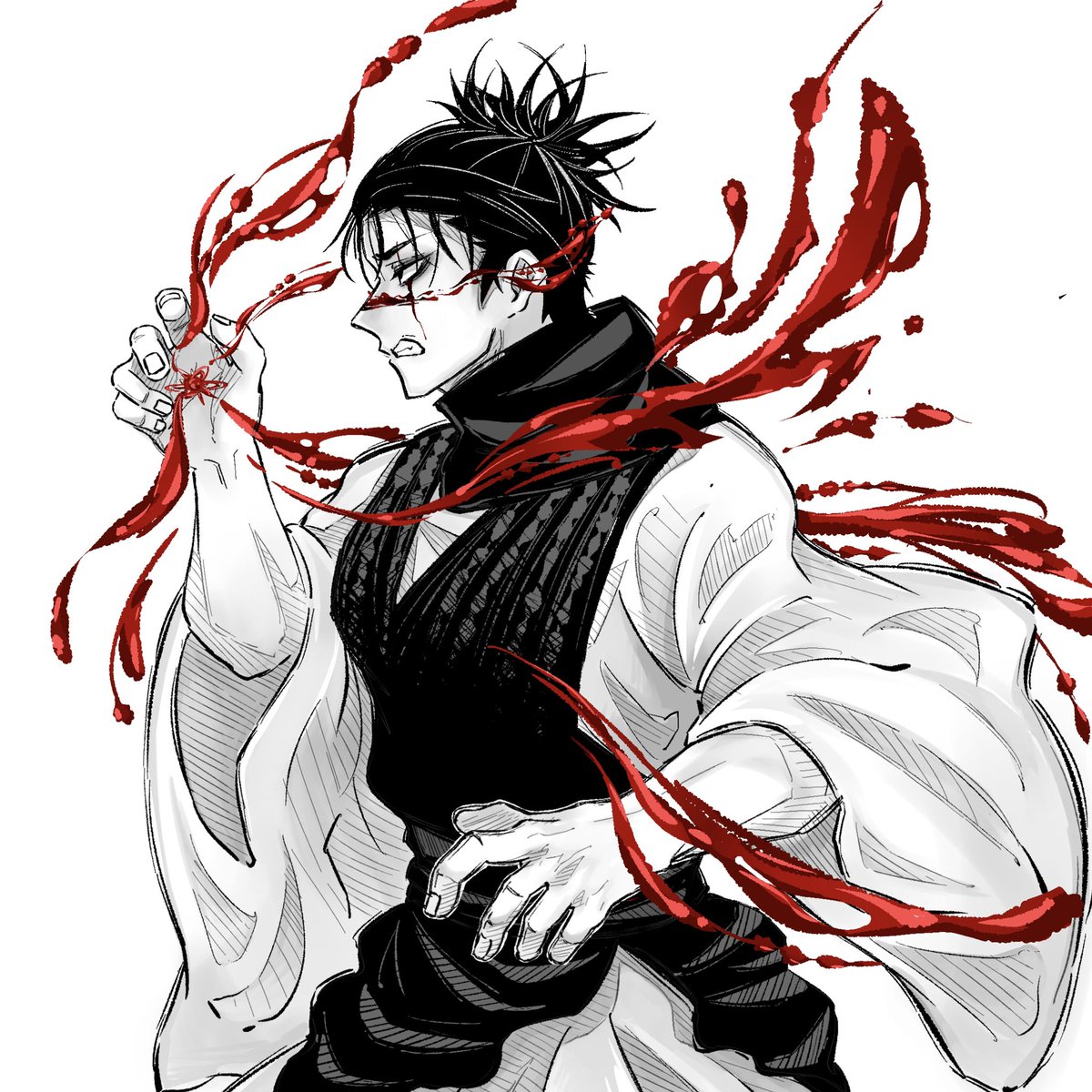 _nnori_'s tweet photo. 弟を守る兄　#呪術廻戦 #JujutsuKaisen #脹相 #choso https://t.co/HpYv1RTcQg