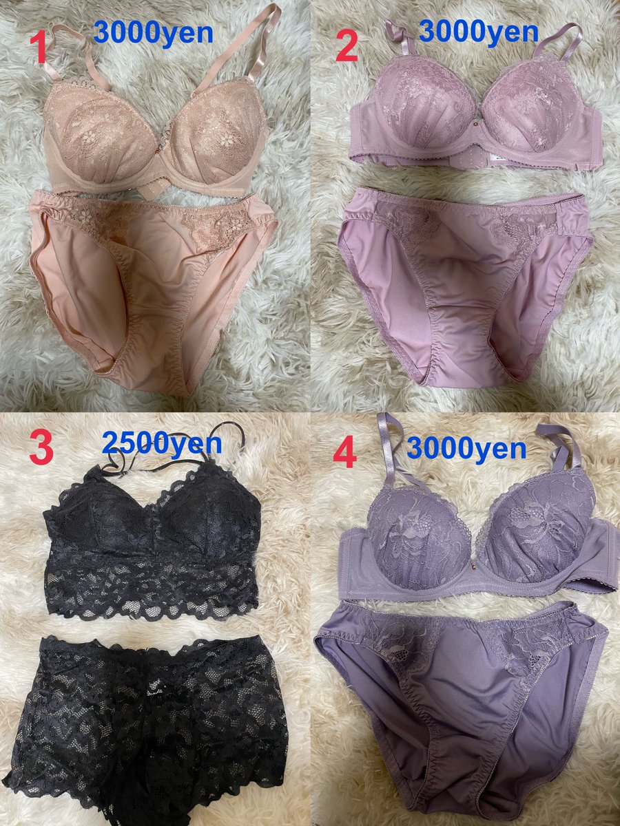 miiuriko's tweet photo. お待たせしました🥰
下着上下セット&amp;スポブラ単体です💕
※バラ売り不可

⚠️お値段異なります！

スムーズなお取引になるようにDMにて、
①上下セットのワコールや上下セットの何番、スポブラ求めなどの指定
②お取引方法
をお伝えください！ https://t.co/UIsaUYXj1S