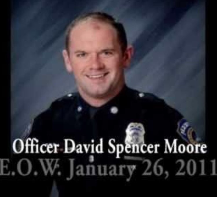 NEVER FORGET: 12 years ago a Hero laid down his life on behalf of his community In faithful service, IMPD Officer David Moore EOW: 1/26/2011 Officer Moore died after being shot 4 times on a Traffic Stop He saved many lives with his organs (his final act) #Hero #RIPBrother