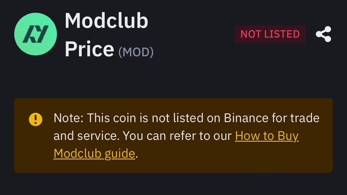 You can find #MOD on 👇 @CoinMarketCap @binance @Bybit_Official & @coingecko Marking our expansion into the wider crypto ecosystem. 🌐📈