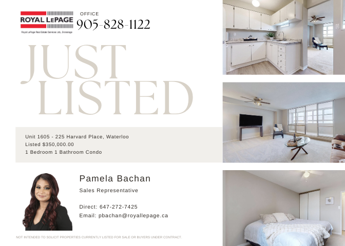 Exciting opportunity for first-time buyers! Welcome to this charming 1-bedroom condo nestled in the heart of Waterloo. .

#RLP #Buyers #Sellers #Investors #Firsttimehomebuyers #Buy #KW #Guelph #Mississauga #Oakville #Cambridge