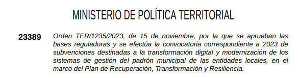 sedipualba's tweet photo. En Sedipualb@ disponemos de un nuevo módulo SePadron que se está adaptando a los requisitos de la Orden TER/1235/2023 y se integrará en la propia plataforma...
#sedipualba #eAdmin https://t.co/C3LYWBHxnA