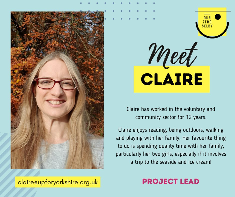 OurZeroSelby's tweet photo. Say hello to Claire, the driving force behind Our Zero Selby! As our enthusiastic Project Lead, she's dedicated to creating positive change in our community.

Sign up to our newsletter to be the first to know what's happening at Our Zero Selby 👉https://t.co/LgsFdS28ju https://t.co/aY2GZwwTZI