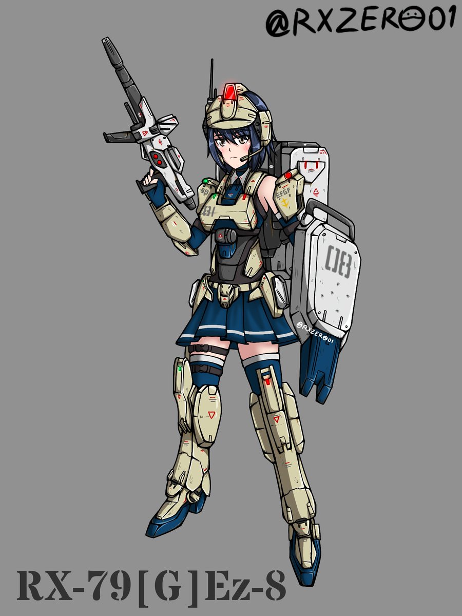 Ikuryuu_san01's tweet photo. RX-79[G]Ez-8 Gundam EZ8
#MSGirl
#MS少女
#ms08team
#RXZERO01 https://t.co/fAKYqw1jjy