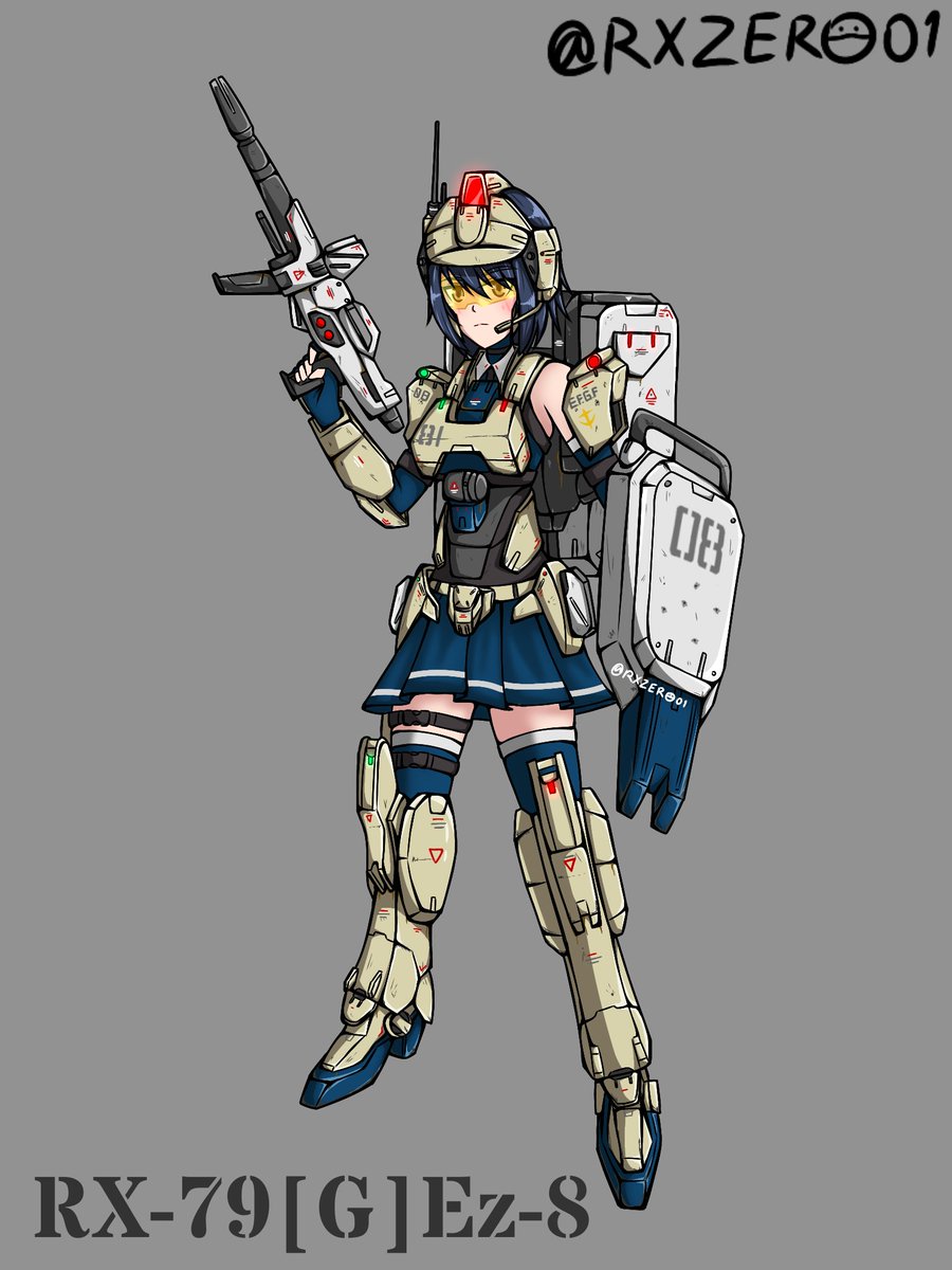 Ikuryuu_san01's tweet photo. RX-79[G]Ez-8 Gundam EZ8
#MSGirl
#MS少女
#ms08team
#RXZERO01 https://t.co/fAKYqw1jjy