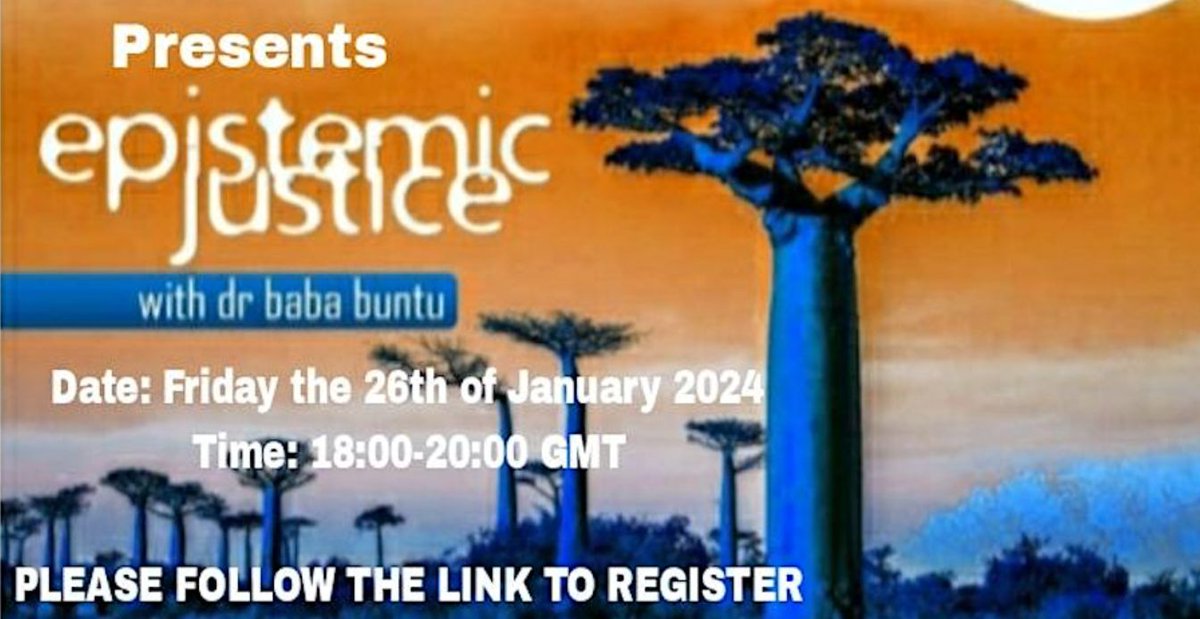 Africaniwa's Annual Tontonti Knowledge Exchange Session is taking place this evening from 6 - 8pm The session will focus on Epistemic Justice - reflecting on the past present & future from an African perspective with Dr. Baba Buntu Sign up: buff.ly/3ShnErU