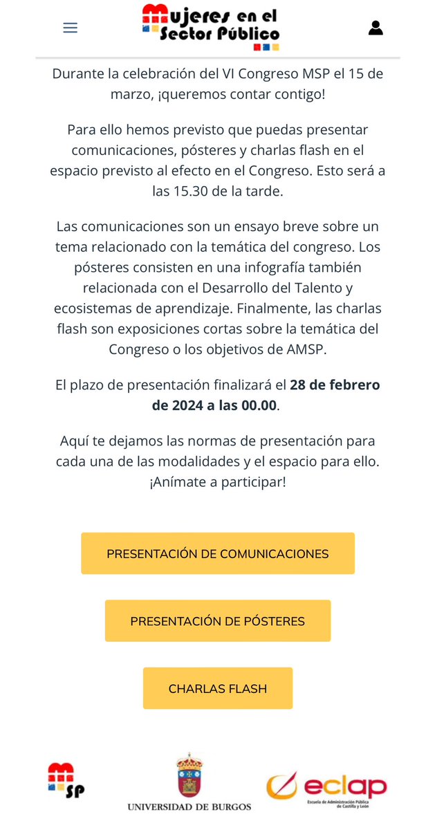 PilarMorGar's tweet photo. 💥 En este congreso de @MujeresSP queremos oír tu voz. 

👉🏼 Presenta tu comunicación, póster o charla flash al VI Congreso de #MujeresSP 

Más info en https://t.co/sHCsaC9AWo https://t.co/vBOEGi1CPC