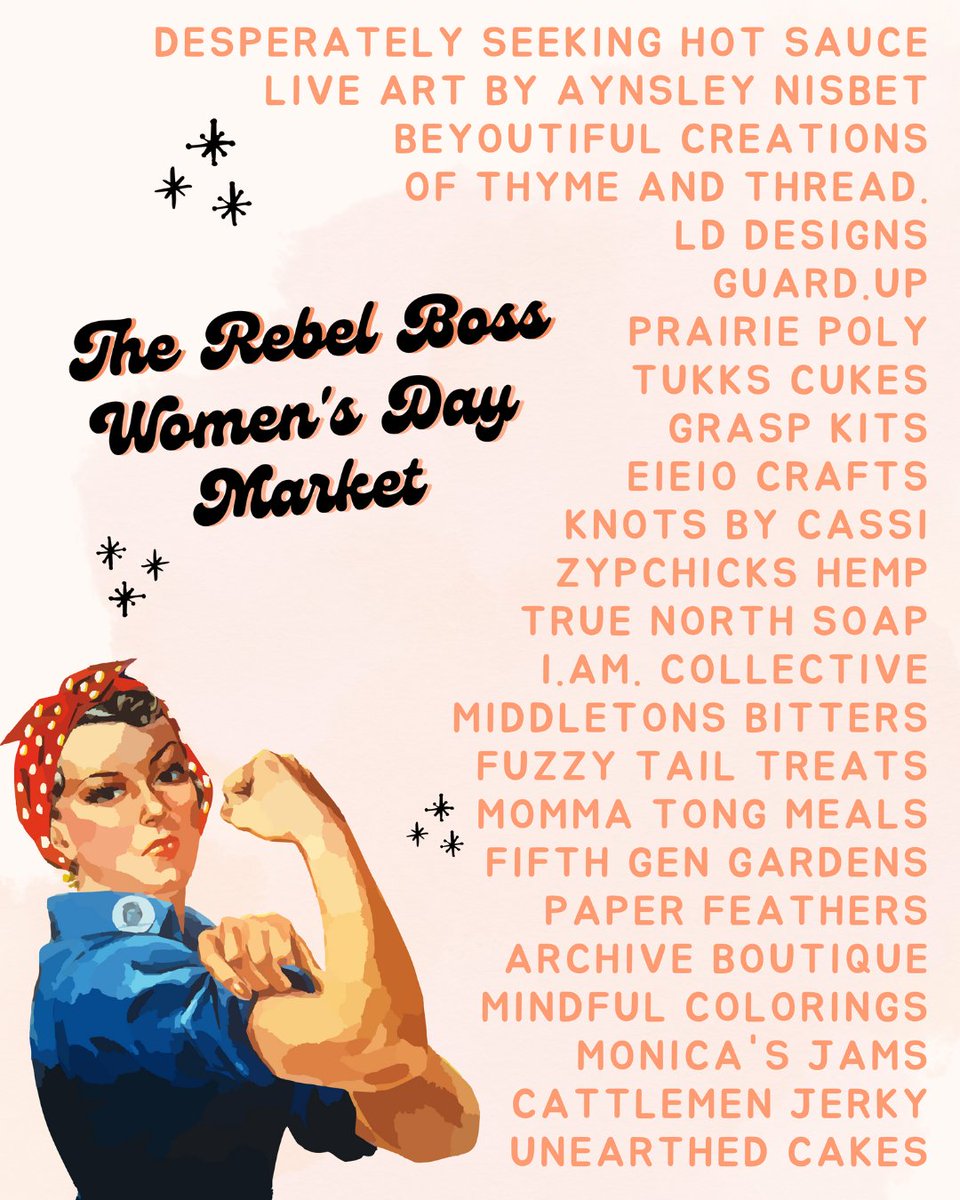 ZypChicks's tweet photo. Mark your calendars March 17th Something 𝗕𝗜𝗚 is happening!  It's the Rebel Boss Women's Day Market @ Gold Bar Community Hall, packed with tons of amazing local vendors. Guess what? Zypchicks Hemp will be there too, bringing top-notch hemp products for you to explore! https://t.co/5h33sQ0YFp
