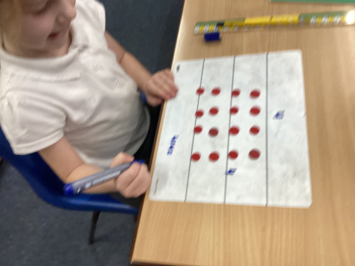 TadPrimaryAcad's tweet photo. Jupiter team using different representations for arrays. We recognised 2x8=8x2. Hip, Hip Array! #TadcasterMaths @eboractrust https://t.co/i6tGlppjOg