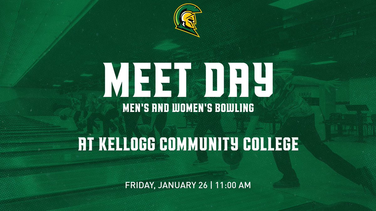 Let's wish our Men's and Women's Bowling teams good luck today as they compete at Kellogg Community College! 🎳