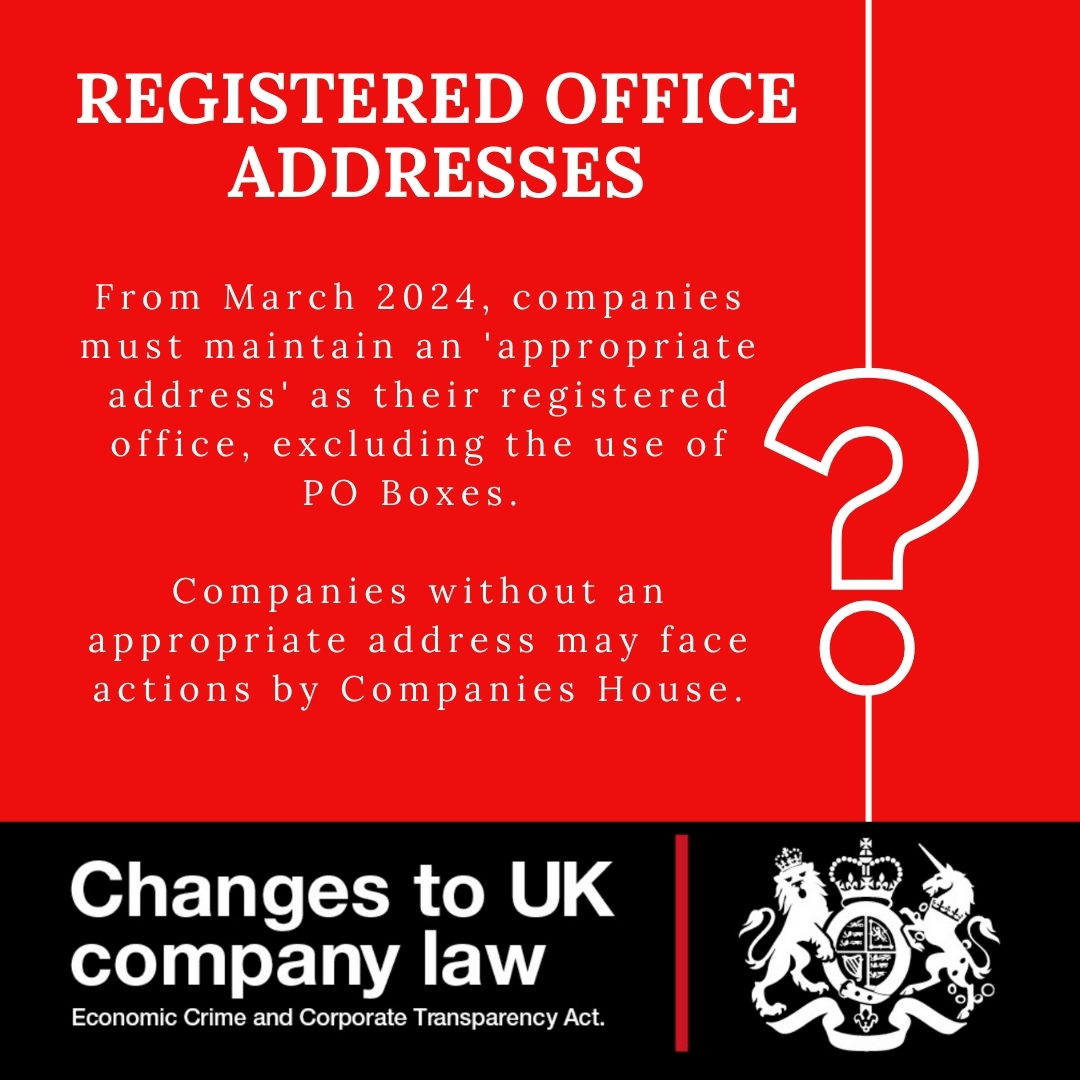 Changes to UK Company Law - The Economic Crime & Corporate Transparency Act, which received royal assent in 2023, grants #CompaniesHouse enhanced powers to combat economic crime & promote economic growth. The act introduces various changes, some taking effect in March 2024