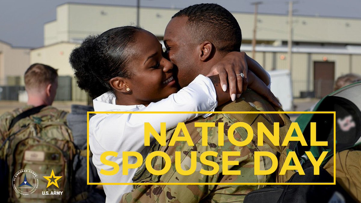 iiiarmoredcorps's tweet photo. It's National Spouse Day. Today, we pay special honor to #Milspouses.
Military spouses have the ability to conquer challenges and power through demanding circumstances.
So thanks for doing only what a MilSpouse can!
#IIIAC #ArmyStrong #ArmyLife #Care #GoldenTriangle https://t.co/7OJL1P5gUs