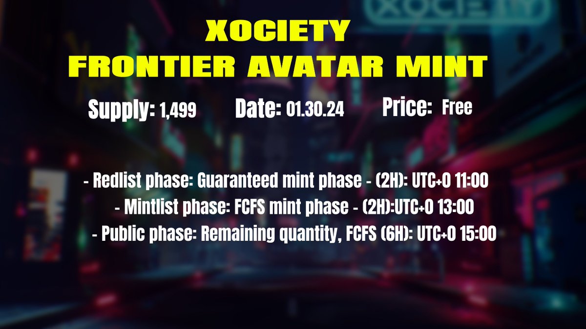 Gear up for January 30th, XOCIETY's next legion of Frontiers is arriving with a bang!