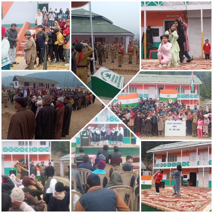 JannatLolab's tweet photo. In continuation with 75th Republic Day celebration, Zorawar Garrison, Gujjarpatti organised cultural events at Hamidchara Army Goodwill School
#IndianArmy #RepublicDay2024
#Kashmir #RepublicDayParade2024 #SentinelsofLolab @LageRahoKashmir @ddnewsSrinagar @RadioChinar https://t.co/DSzSpMax5h