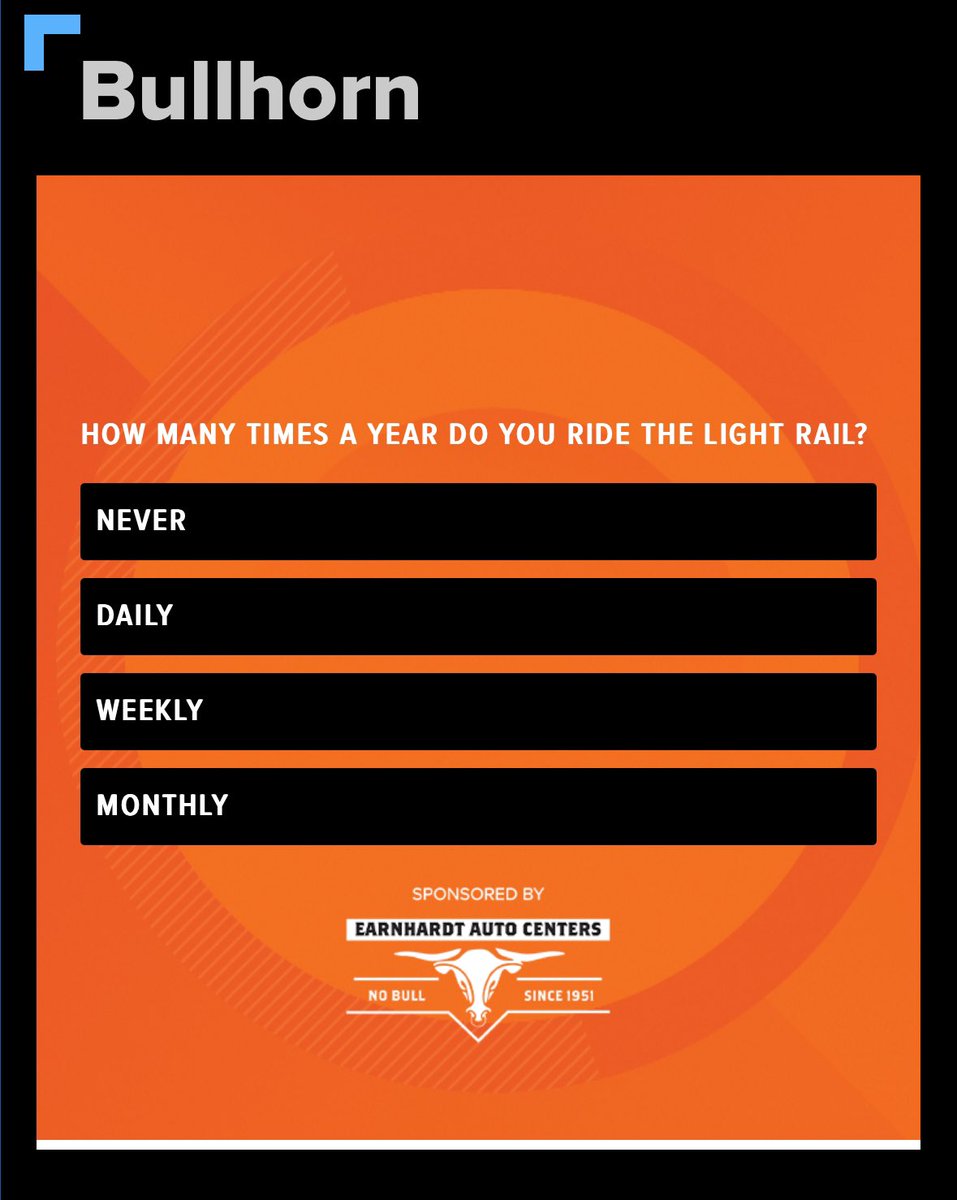 KY3EmilyP's tweet photo. #TELL12 >>> Do you use the light rail? Vote now at https://t.co/C093AOM9sz
#TodayinAZ https://t.co/sw5sPlVm9X