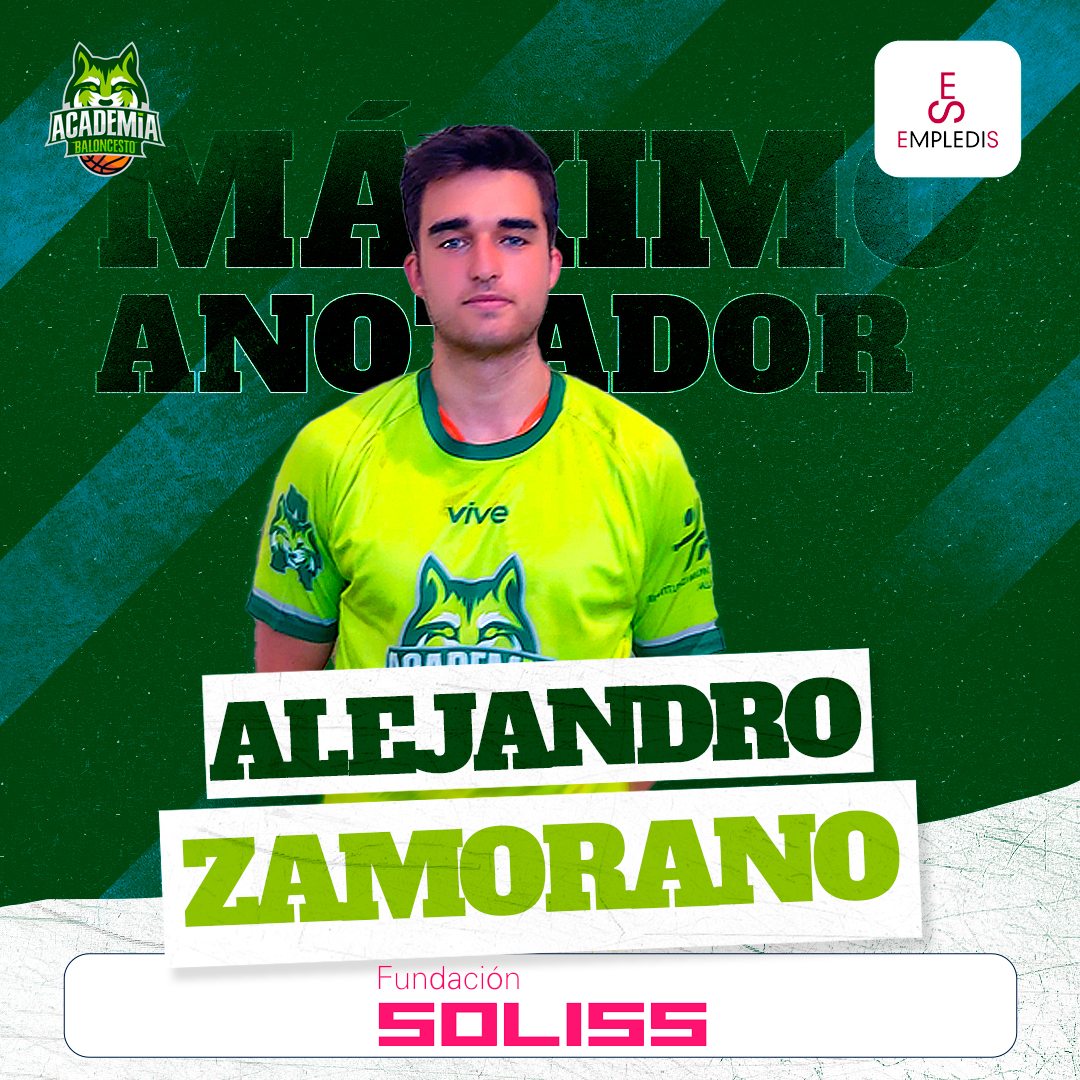 LaAcademiaAB's tweet photo. 💚 Tremenda actuación de Zamorano durante la pasada jornada, que se convierte con 22 puntos en el máximo anotador @FundacionSoliss del encuentro. ¡Gran colaboración en la remontada!
#FundaciónSoliss #Soliss #SomosLaAcademia #LaAcademiaAB #Baloncesto #Albacete #BaloncestoAlbacete https://t.co/fSYO5ZR89s