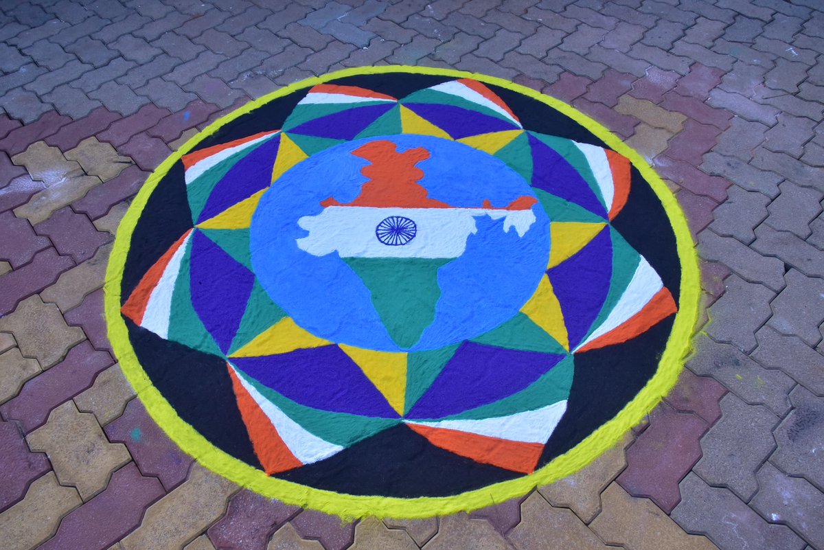 4Lahari's tweet photo. I got award in Rangoli on 75th republic day 🇮🇳 https://t.co/6gSr4oGnSu