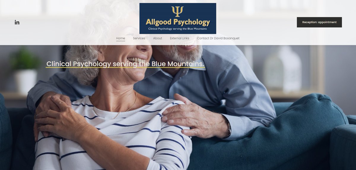MindMyMarketing's tweet photo. Congrats to Dr. David Bosanquet from Allgood Psychology, situated in the Blue Mountains. Dr. Bosanquet specialises in addressing a diverse array of psychological issues for individuals of all ages.
#WebsiteDesign #websitemanagement
https://t.co/hCAGVWRM2m https://t.co/amnuYG7qWs