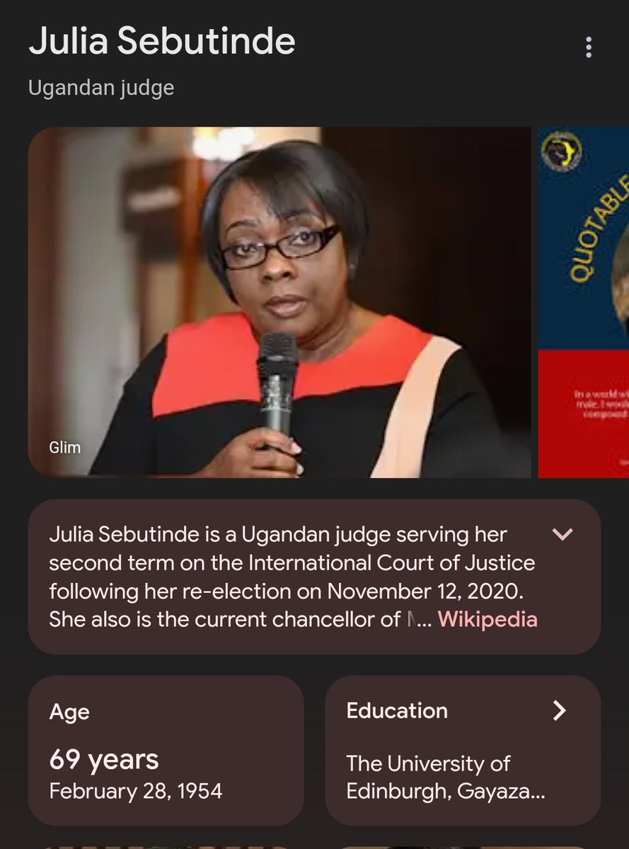 "Judge" #Sebutinde SHAME!