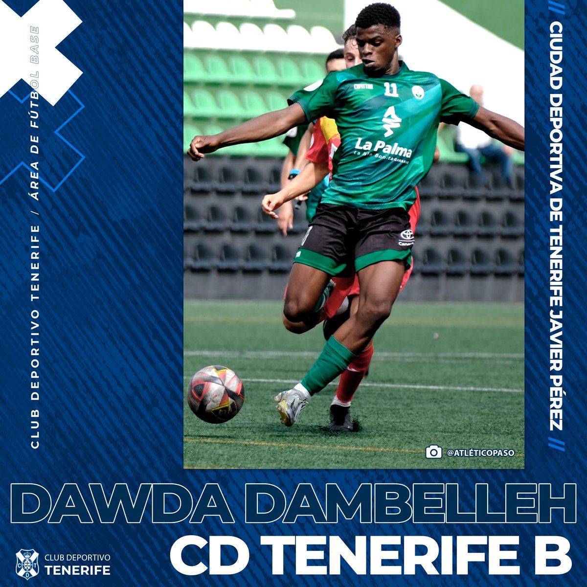🤝 <a href="/Dambelleh7/">Dawda Dambelleh Danso</a> se incorpora al conjunto #blanquiazul hasta el 30 de junio de 2026 ⚪️🔵.

#CanteraCDT <a href="/CDTOficial/">CD Tenerife 🏴󠁧󠁢󠁳󠁣󠁴󠁿</a> #YoSoyElTenerife