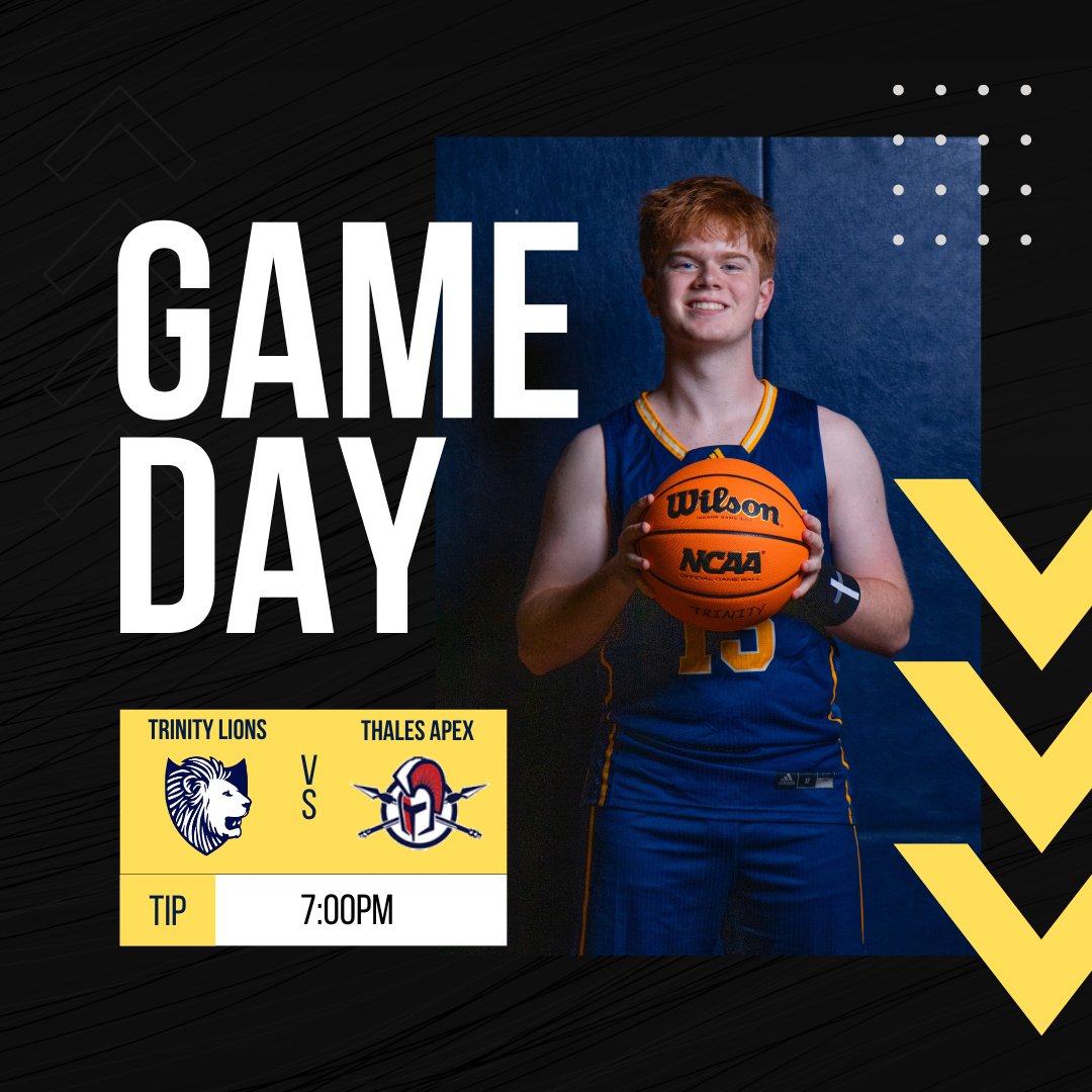 Come on out to Thales Apex tonight and support your Trinity Lions as they try to stay undefeated in the conference against a tough team!