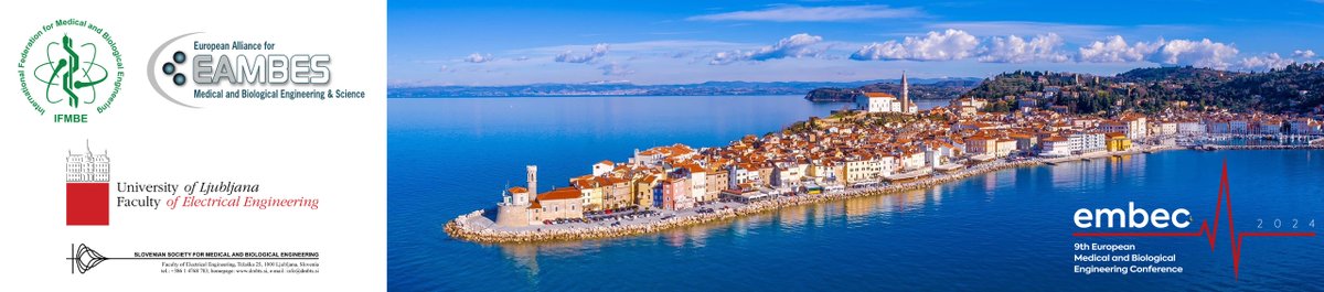 European IFMBE Conference embec 2024 in Portorož, Slovenia, June 9 -13, 2024 is getting closer.
Full paper submission deadline is February 4, 2024, and the Abstract only submission deadline is the March 3, 2024. embec2024.org/calls/
Looking forward to seeing you at embec2024!