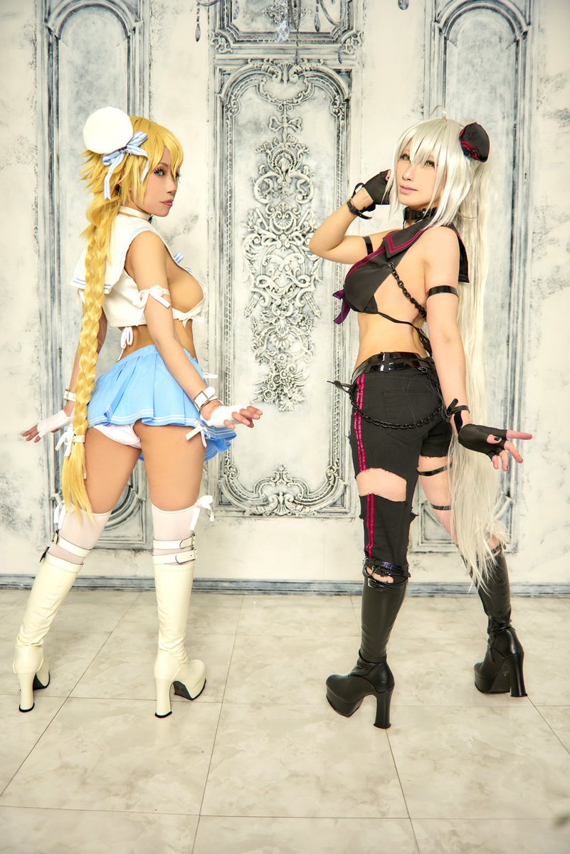 mitsuru_kkr's tweet photo. 【FGO】
＃コスプレ

✨ミステリー・トレジャー✨

ジャンヌ・ダルク@mitsuru_kkr
ジャンヌ・オルタ@kakeru_mtr
撮影@_0x006B https://t.co/v2EQphzBWv
