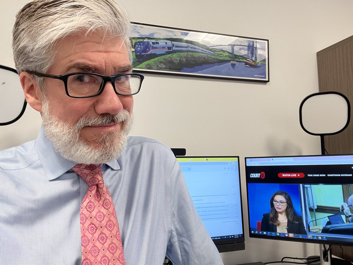 LawfulRiches's tweet photo. Getting ready to join β¦@JulieCourtTVβ© from 8:45 to 10:00 am ET by checking out her Opening Statement. β¦@CourtTVβ© Morning is #Schoetime https://t.co/4jd4Ow0REt