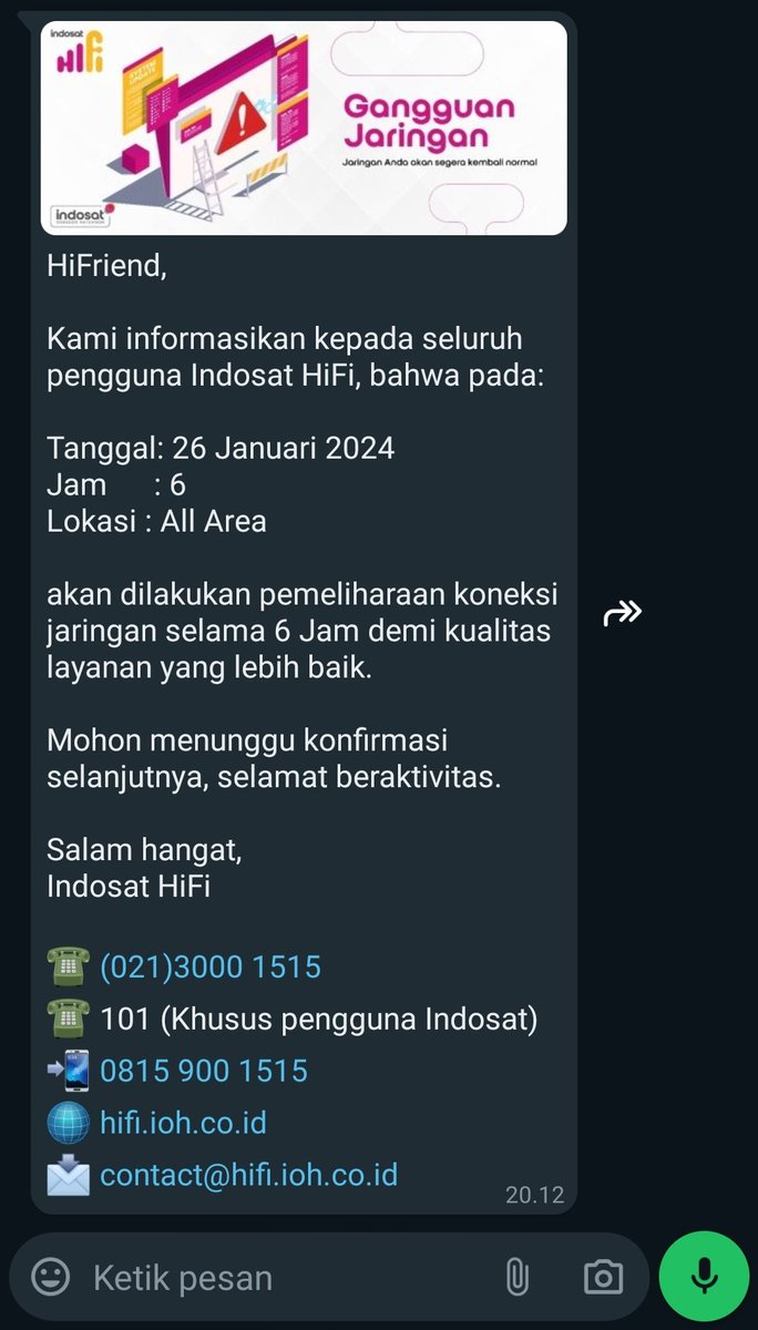 userunknownuniq's tweet photo. dpt info gangguannya kurang lebih selama 6 jam https://t.co/3X86soIasG