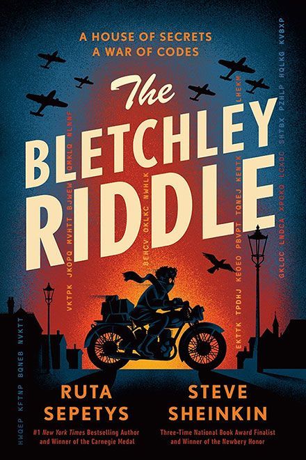 PWKidsBookshelf's tweet photo. “There are so many more secrets to uncover and discover”: see our cover reveal for @RutaSepetys and @SteveSheinkin’s middle grade collaboration ‘The Bletchley Riddle,’ a historical mystery set among the WWII codebreakers of Bletchley Park https://t.co/7EmQFepM29 https://t.co/Kuqzsbf92z