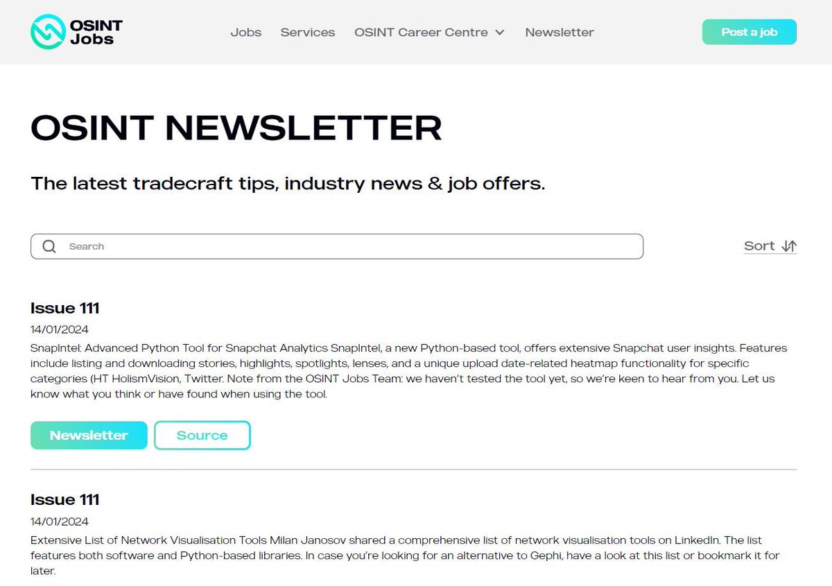 (1/4) Happy Friday! Today, we are excited to share how our subscribers to our paid newsletter can take advantage of our extensive Newsletter archive as a valuable #OSINT Knowledge repository! It allows you to search through all of the insights and tips we ever published!