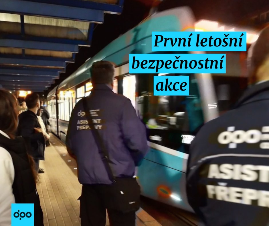 Dnes v noci proběhne první letošní mimořádná bezpečnostní akce. 👀Asistenti přepravy se strážníky 👮‍♀️ se dnes zaměří na tramvajové linky v centru města a Mariánských Horách.