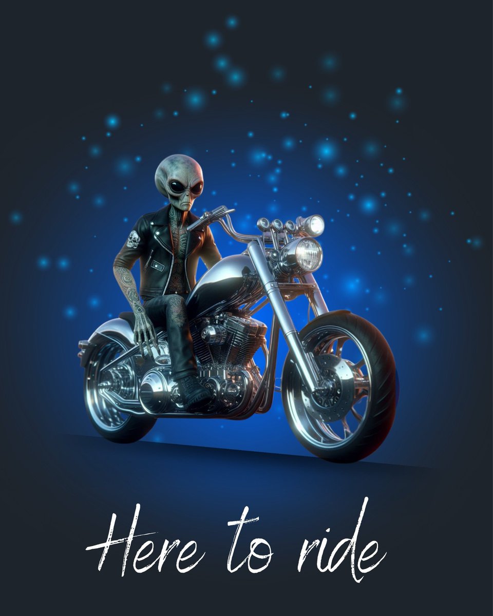 #redbubble #seeingbeyond #biker #motorcycle #alien #extraterrestrial #ride #funnytee #humor #funnytees #art #cards #stickers