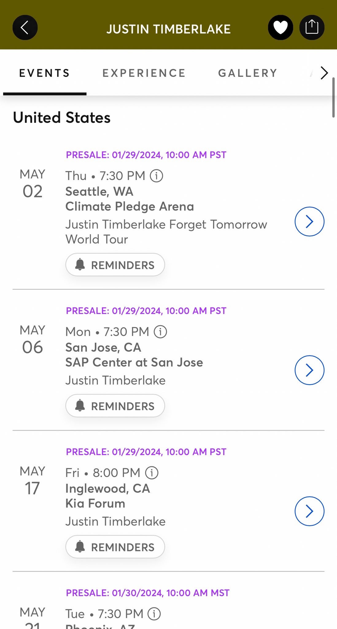 Justin Timberlake Tour 2024 Ticketmaster Canada Adora Ardelia