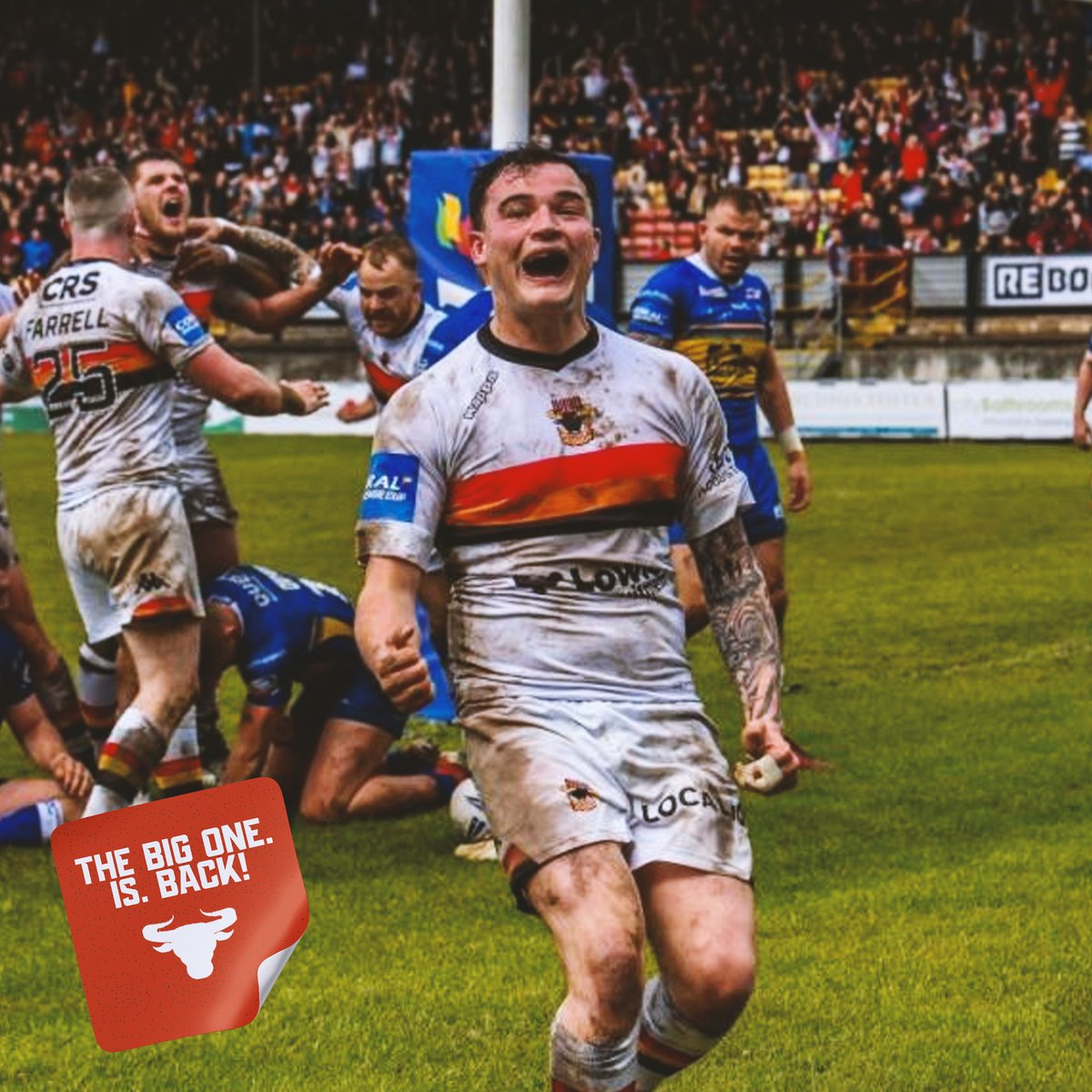 OfficialBullsRL's tweet photo. 🪄 | The Magic Man was in inspired form in 2019 - in a memorable 24-22 success!

🫵 | #TheBigOneIsBack on Sunday - book your tickets in advance and SAVE!

🎟️ | https://t.co/Cp9z1iNCAL https://t.co/kML5yCgwxR