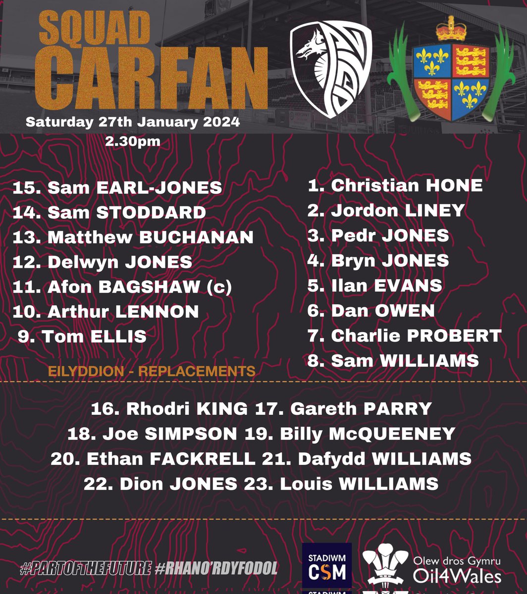 RGCNews's tweet photo. Team News – Newyddion Tîm

🙌 Dion Jones is back
🙌 Billy McQueeney is back

✅️ See you tomorrow https://t.co/lbYoreoVWV