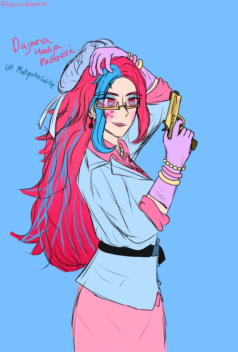 dianaholbeinros's tweet photo. its me again omg🎀💙💛 (laat art for tonight in my zone) #dajanahadijarozenovic #fanganronpaoc #fangan #danganronpaoc #danganronpa #multipotentialite https://t.co/Mh1hS4fOD5