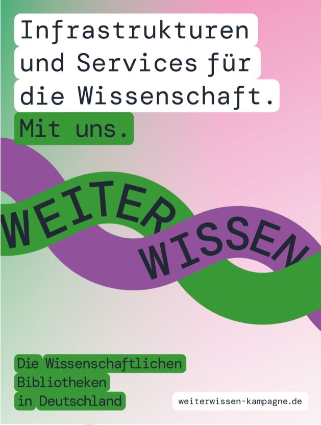DFG public | @dfg_public@wisskomm.social (@dfg_public) on Twitter photo Wissenschaftliche #Bibliotheken unterstützen #Forschung, #Wissenschaft & #Lehre mit Literatur u. #Forschungsdaten, machen diese langfristig zugänglich. Bei der Kampagne #WeiterWissen von <a href="/bibverband/">Bibliotheksverband</a> und den wissenschaftlichen #Bibliotheken macht die #DFG gerne mit! #OpenScience Wissenschaftliche #Bibliotheken unterstützen #Forschung, #Wissenschaft & #Lehre mit Literatur u. #Forschungsdaten, machen diese langfristig zugänglich. Bei der Kampagne #WeiterWissen von <a href="/bibverband/">Bibliotheksverband</a> und den wissenschaftlichen #Bibliotheken macht die #DFG gerne mit! #OpenScience
