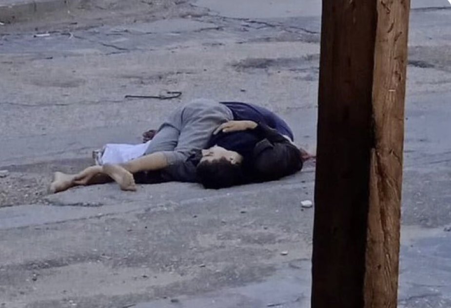 Ve insanlığın öldüğü an!

İşgalci İsrail birlikleri, 
yardım almak için sokağa çıkan kardeşlerden önce Zahit’i vurdu daha sonra kardeşini sırtlayıp kurtarmaya çalışan Nahit’i vurdu..