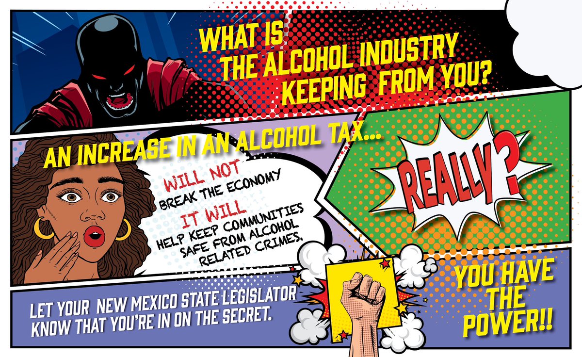 Today is #DWI day at the #nmleg. 

Let your legislators know that increasing #alcohol #excise #taxes is the solution to solving #NewMexico’s alcohol crisis. 

Ask them to support HB179 and SB147!

#nmpol #treataddictionsavelives #alcoholusedisorder #prevention #accesstocare