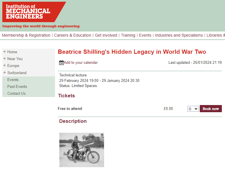 CalumDouglas1's tweet photo. Next online lecture, I`m going to set Beatrice Shillings story straight, so much more to her work than the famous "restrictor", which was actually not at all what I think her legacy should be limited to.

@IMECHE lecture. But open to anyone.

https://t.co/y4zbSeG2tH https://t.co/L3ZvkN1rv1