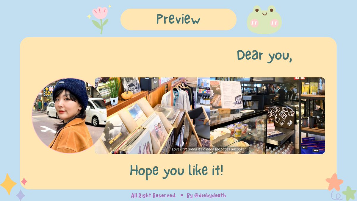 geraniela's tweet photo. https://t.co/CjjrHh02XT

thank you to kak ayu and kak fella for giving away this super duper cute layout that suits me so well! 🐻

happy anniversary to fromis 9, cheers to more successful years ahead. 🧡

@diebydeath https://t.co/y2fafoxGL7