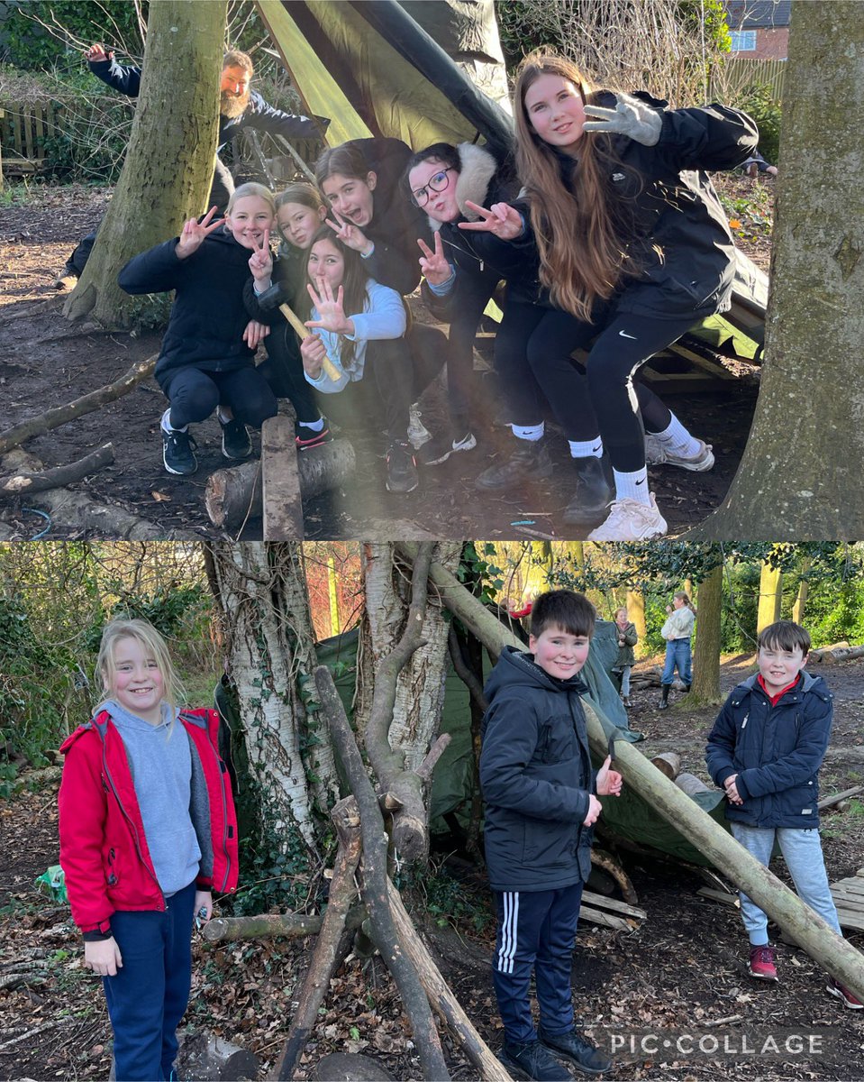 FrodshamCE's tweet image. #Y6 had a tree-mendous time using their nature-al building skills in the forest to make dens this morning 🌳 Working together, they proved they&apos;re &apos;branching&apos; out into great teamwork! #ForestFun #TeamBuilding #TreeRific