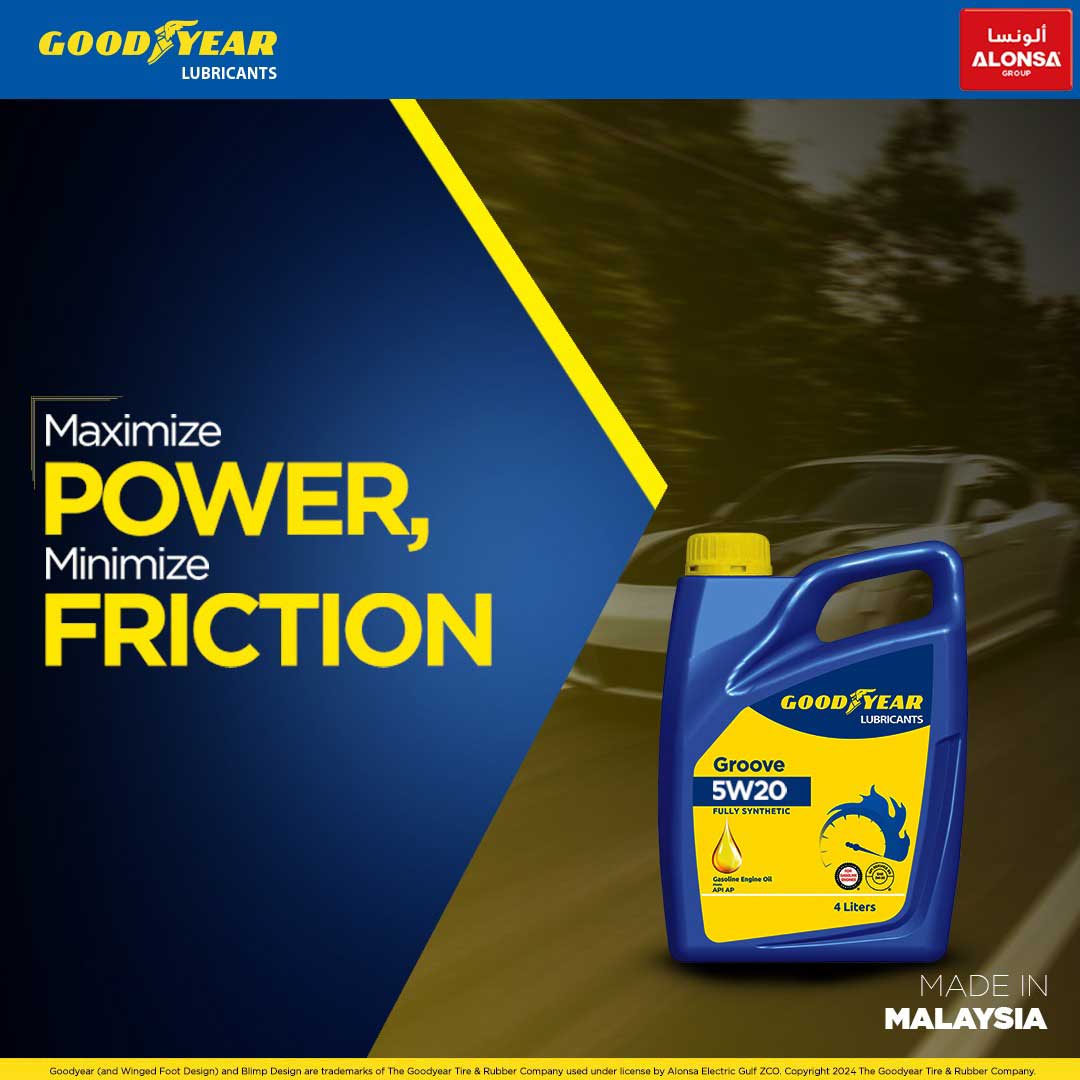 GyLubricants's tweet photo. Goodyear Groove 5W-20 advanced formula is crafted to maximize power while minimizing friction, ensuring a ride that's not only powerful but also remarkably smooth.

#Goodyear #GoodyearLubricants #HighPerformance #EngineOil #SP #GasolineEngineOil #5W20 #Groove #FullySynthetic https://t.co/as7CfGSyeE