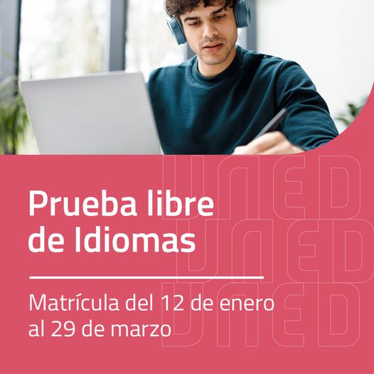📚👩🏫 Si buscas certificar tu nivel en un idioma, la Prueba Libre del <a href="/CUID_UNED/">UNED Idiomas</a> es tu oportunidad.

📑 Ofrecemos una amplia variedad de idiomas y niveles.

🎓 Sin necesidad de un curso completo.

#SomosUNED