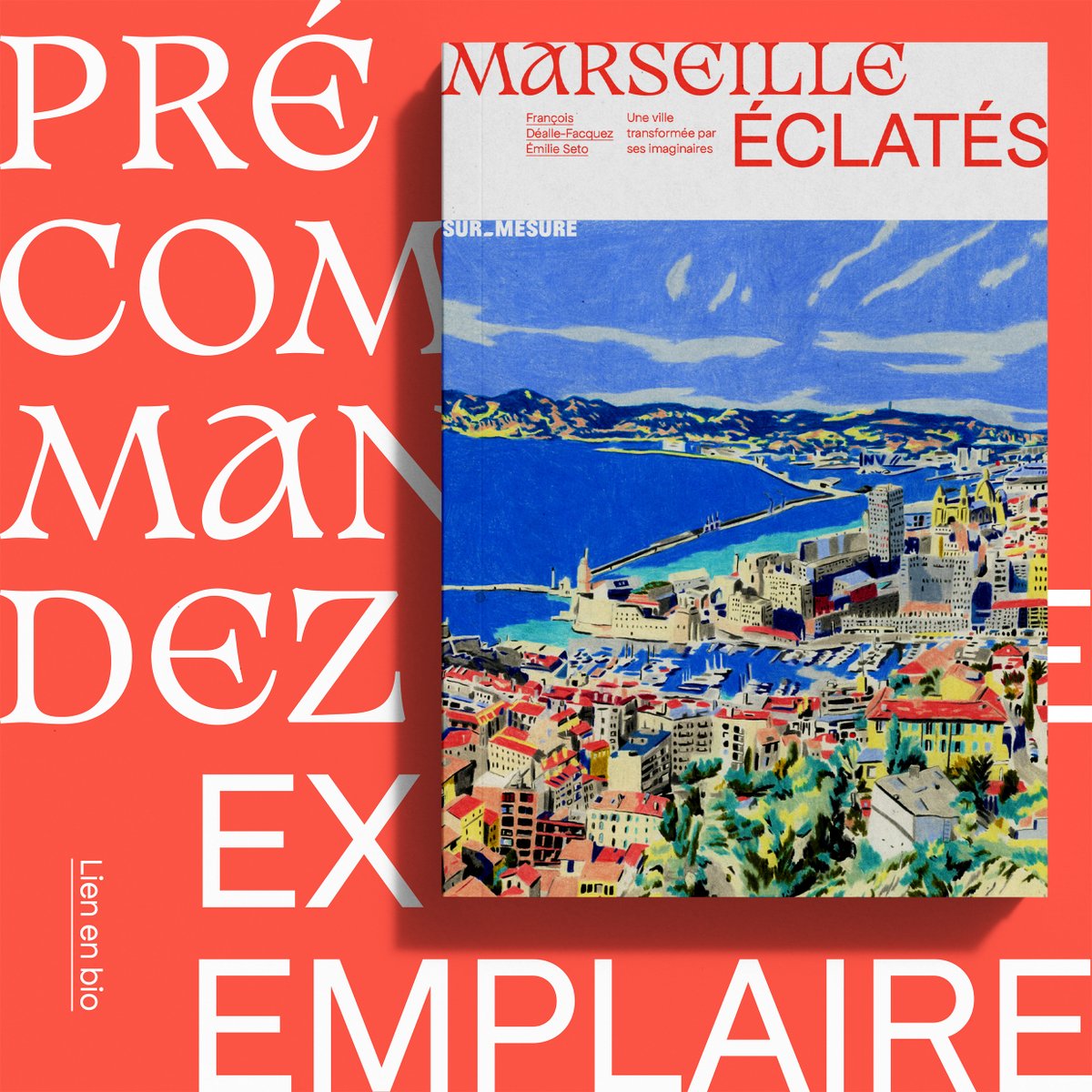 Revue_SurMesure's tweet photo. ÉDITIONS ▌ Marseille / Éclatés - Une ville transformée par ses imaginaires

Tic-Tac  ⏰ Moins d'une semaine pour pré-commander vos exemplaires de Marseille /  Éclatés, et les cartes postales exclusives des illustrations d'@EmilieSeto  👉 https://t.co/2FUISDnrQj https://t.co/9uWDYTHto3