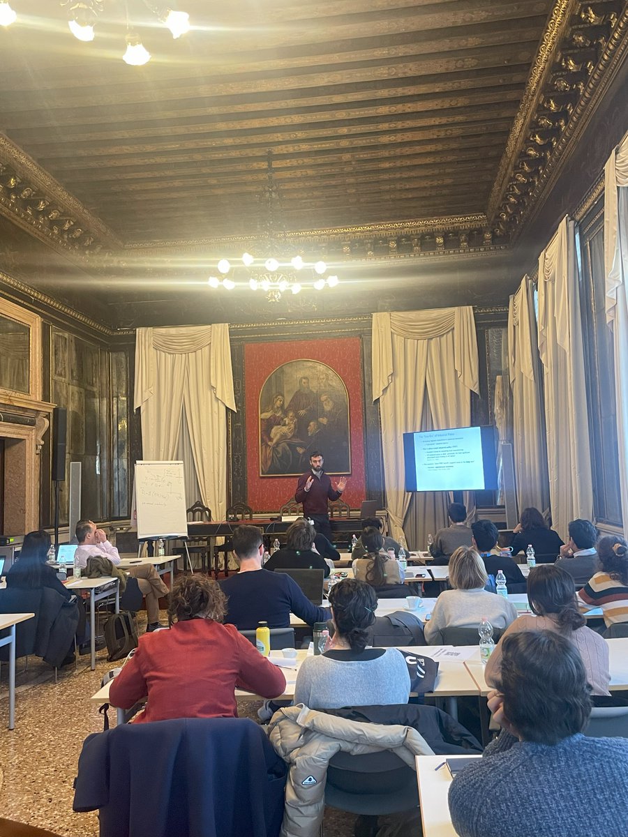 🌟It's a Wrap: here are some snapshots from our FBK-IRVAPP Advanced School 2024, which took place from January 22 to January 24 An enriching three-day journey in the stunning building of the  Istituto Veneto di Scienze, Lettere ed Arti in Venice! #policyevaluation #Venice