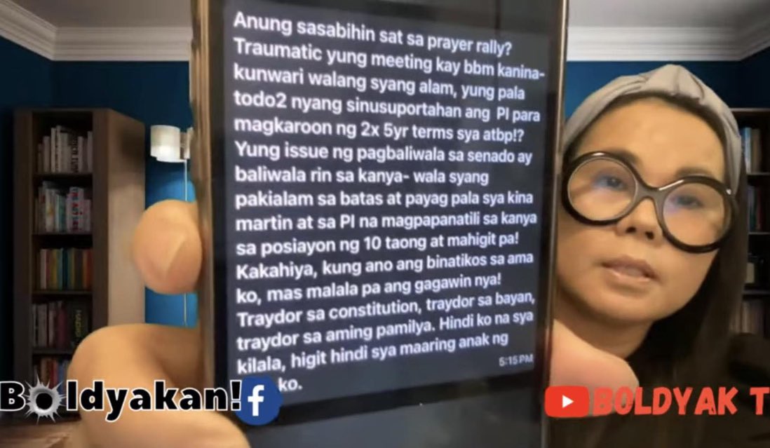 Hindi ko lubos akalain na maging si Bongag ay dupang na rin sa kapangyarihan at pera. 

Yong pag rebuild ng kanyang pamilya sa kanilang pangalan, ng halos 36years ay sinira lamang niya sa loob ng 2 taon.

Napaaligiran ka ba nman ng ahas at uhaw sa kaangyarihan, maging ganon krin.