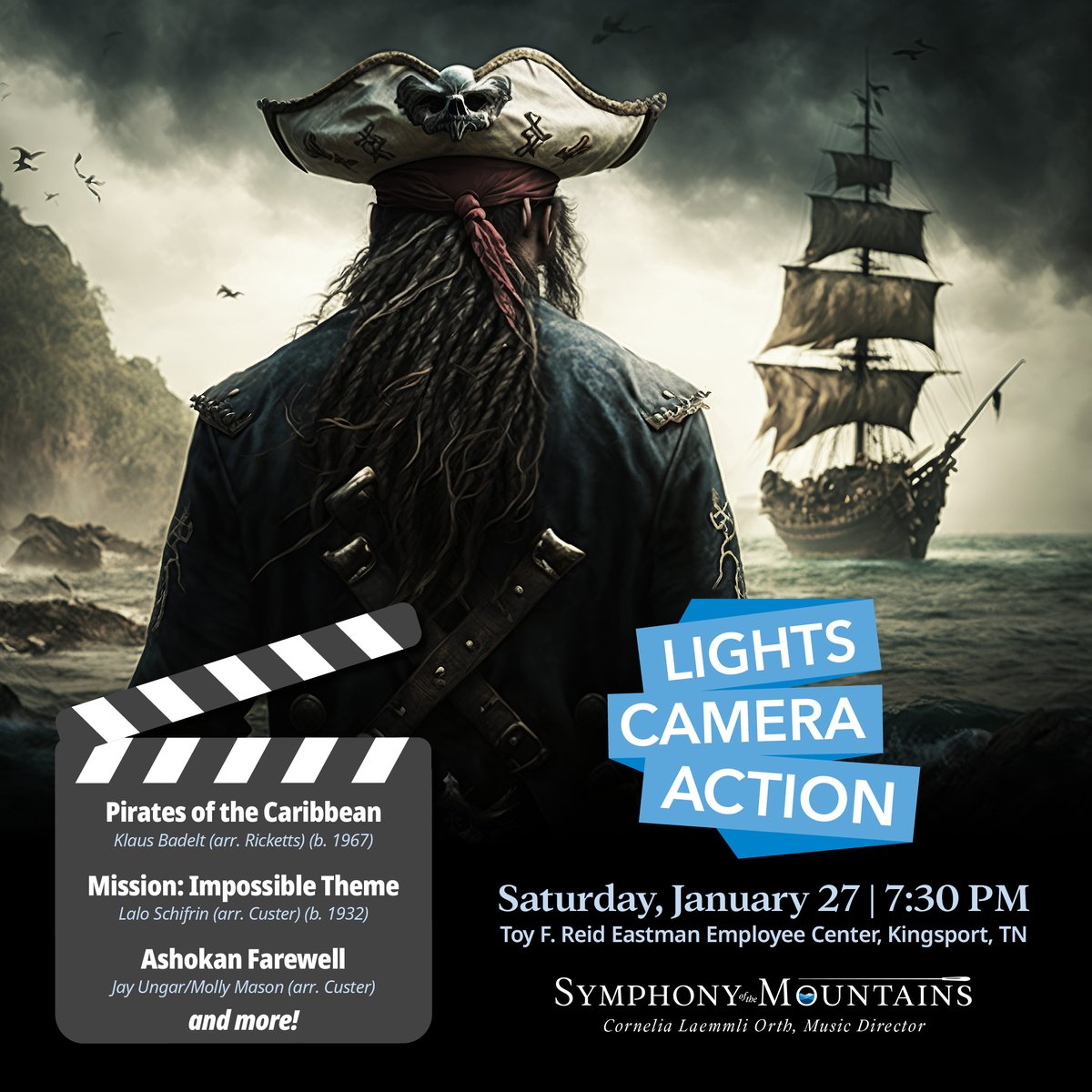 Don't forget- Lights, Camera, Action! is tomorrow! Join us then as we join forces with young musicians from our region in a concert filled with movie favorites for the whole family! Get your tickets today- bit.ly/483TtLI