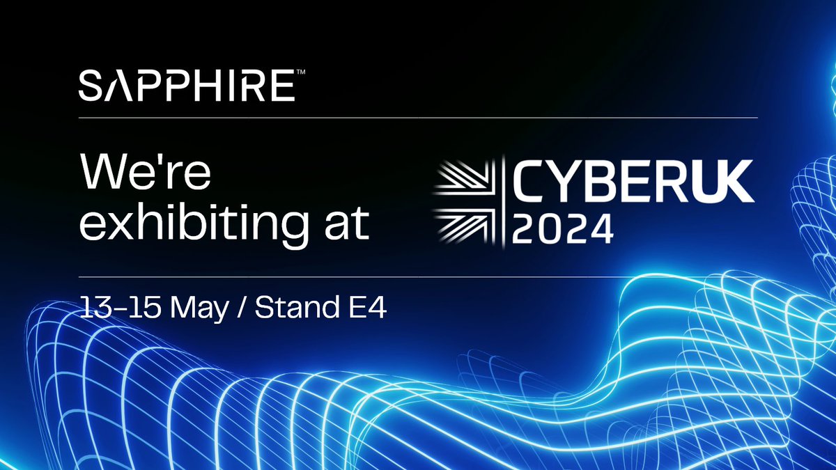 sapphire_cyber's tweet photo. Exciting news! Sapphire is thrilled to showcase our expertise at CyberUK!

☕ Join us for a coffee and a chat at the Barista Bar, and then make your way to stand E4 for insightful discussions on the pressing security challenges facing the UK public sector today.  
 
Let's connect and strategise for a more secure digital future! 🚀 
 
For further information visit https://t.co/YbF5yqWiiz

#CYBERUK24 #CyberSecurity
#NCSC #PublicSectorSecurity #Sapphire